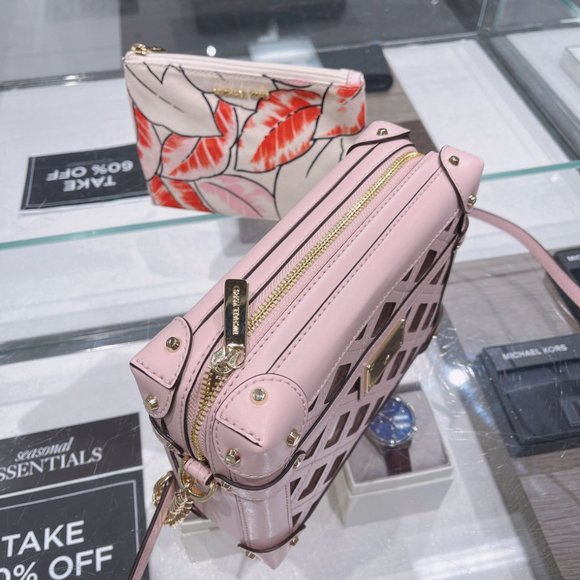 MK Theodora Small Zip Trunk Leather Crossbody Bag - Picture 6 of 10